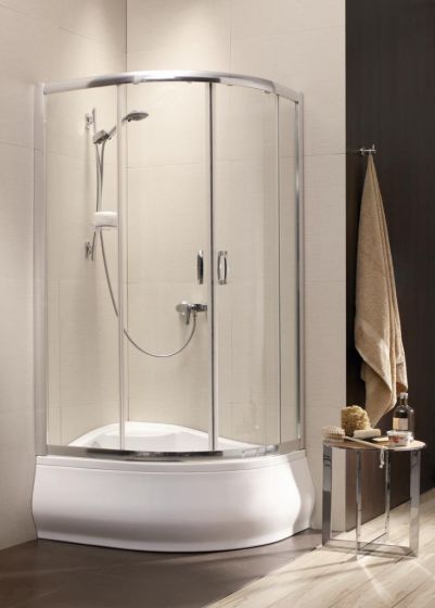 Radaway Premium Plus E 1700 Kabina półokrągła 100x80x170 cm szkło grafitowe 30481-01-05N