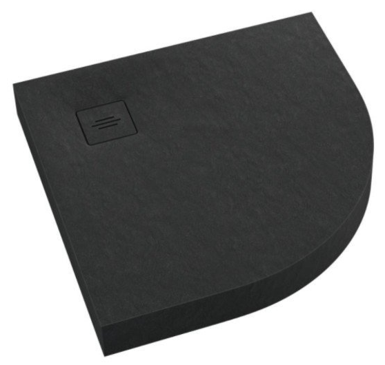Schedline Schedpol NonLimits brodzik 90x90 półokrągły czarny 3ST.N1O-9090/C/ST-M1/C/ST