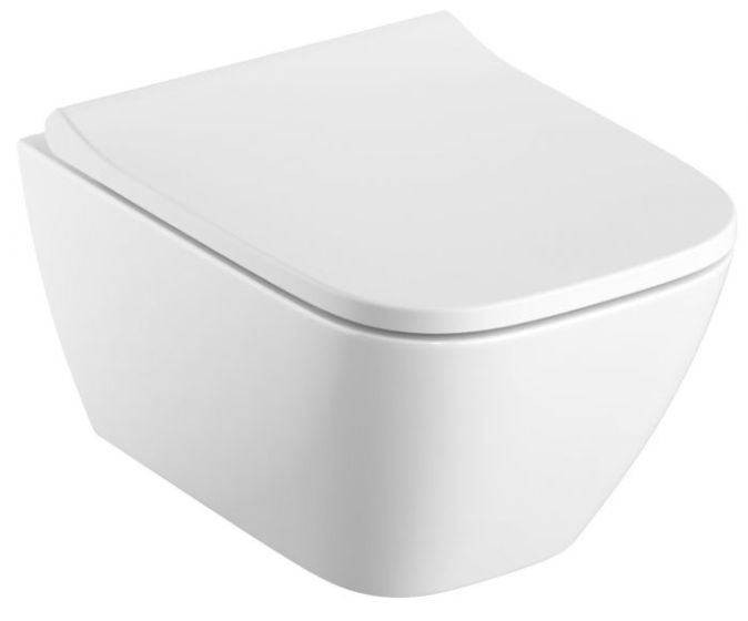 Geberit Smyle Square miska WC krótka 49 cm Rimfree wisząca  500.379.01.1