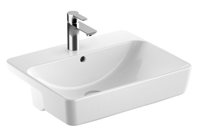 Geberit Variform VARIFORM umywalka częściowo wpuszczana w blat 55x45 cm 500.681.01.1