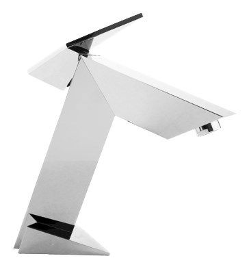 GRAFF Stealth bateria umywalkowa jednouchwytowa nikiel 2147000-2