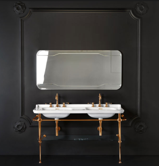 Kerasan Waldorf Stelaż umywalkowy 150 cm złoty 9195K2