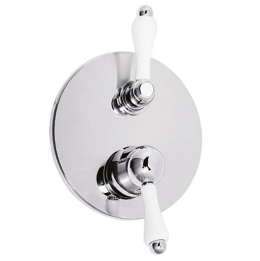 Giulini Giovanni Praga Bateria natryskowo-wannowa z przełącznikiem złota 9511-3ZŁ