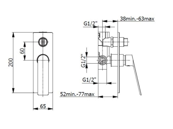 Rysunek techniczny baterii z zestawu 99ZES25