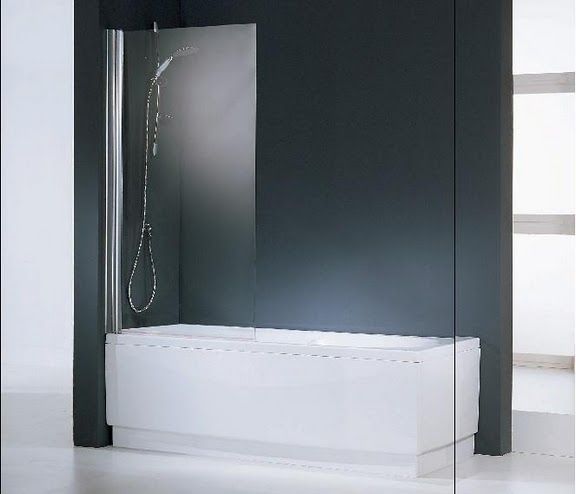 Novellini Aurora Parawan 85x150cm 1-częściowy profil biały AURORAN185-1A