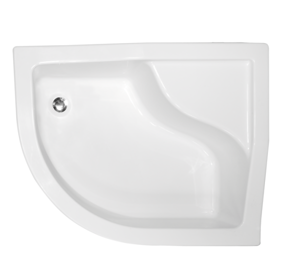 Besco Maxi Brodzik asymetryczny 120x85x24 cm prawy #BAM-120-NP
