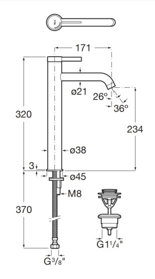 A5A349ERG0 rysunek techniczny