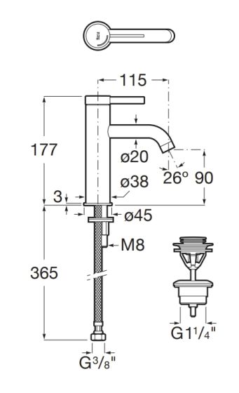 A5A3A9EC0M rysunek techniczny