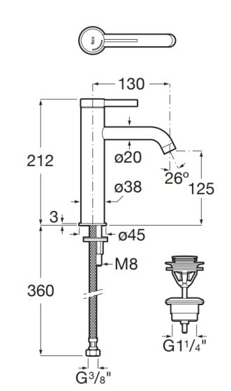 A5A3C9ERG0 rysunek techniczny