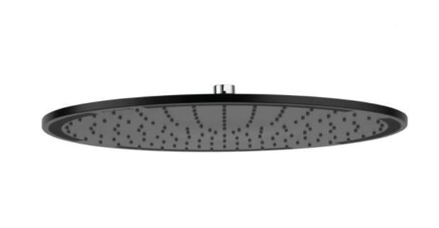 Kludi A-QA Deszczownica okrągła 250 mm Czarny mat/chrom 6432587-00