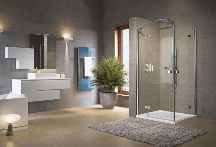Novellini Brera A Kabina kwadratowa 100x100 cm chrom BRERAA100LS-1K+BRERAA100LD-1K