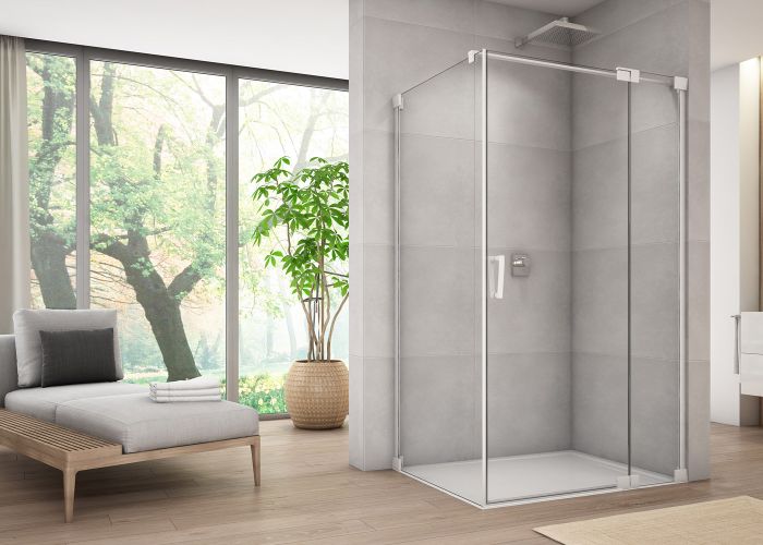 Ronal - Sanswiss Cadura Kabina prysznicowa drzwi prawe 75x90 cm biały mat CA13D0750907+CAT10900907