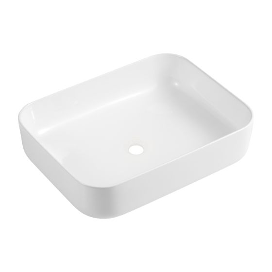 Omnires Corona umywalka nablatowa 50x38,5 cm biały połysk CORONA500BP