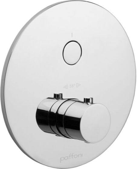 Paffoni Rubinetterie Light Bateria podtynkowa termostatyczna 1-drożna czarny nikiel CPT013NKN