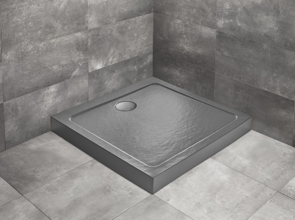Radaway Doros C Compact Stone brodzik kwadratowy 90x90x11,5 cm antracytowy SDRC9090-05-64S
