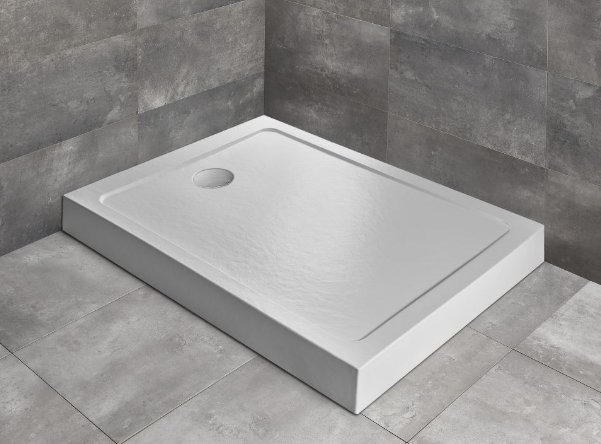 Radaway Doros F Compact Stone Brodzik prostokątny 120x90x12 cm biały SDRFP1290-05-04S