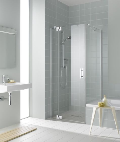 Kermi Filia XP Kabina 80x80cm 1 skrzydłowa z polem stałym lewe FX1WL08020VPK+FXTWD08020VPK