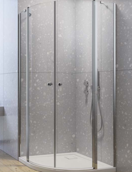 Radaway EOS II PDD Kabina półokrągła asymetryczna 100Lx90P cm 13799472-01L+13799471-01R