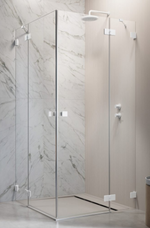 Radaway Essenza Pro White KDD Kabina prostokątna 80Lx100P cm profil biały 10096080-04-01L+10096100-04-01R