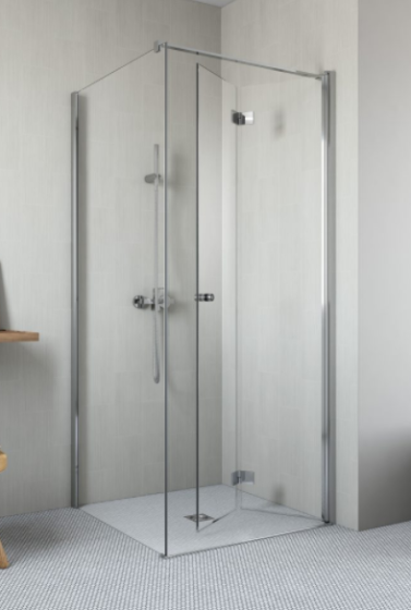 Radaway Essenza KDJ B Kabina prostokątna drzwi prawe 80x100 cm profil chrom 1385081-01-01R+1384052-01-01
