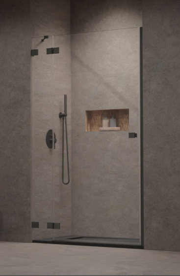 Radaway Essenza Pro Brushed GunMetal DWJ Drzwi prysznicowe lewe 80 cm (79,2-80,8 cm) profil GunMetal szczotkowany 10099080-92-01L