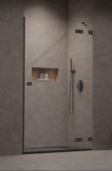 Radaway Essenza Pro DWJ Drzwi prysznicowe prawe 100 cm (99,2-100,8 cm) profil GunMetal szczotkowany 10099100-92-01R
