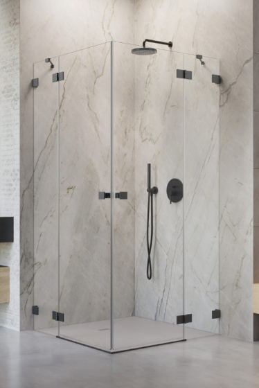 Radaway Essenza Pro Brushed GunMetal KDD Kabina prysznicowa 100Lx80P cm profil GunMetal szczotkowany 10096100-92-01L+10096080-92-01R