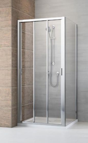 Radaway Evo DW+S Kabina prostokątna przesuwna 120x90 cm profil chrom 335120-01-01+336090-01-01