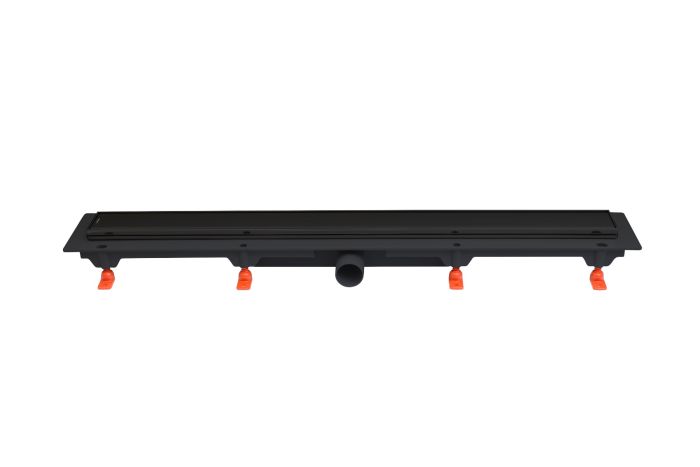 Werit Exclusive Flis 40 Odpływ liniowy z maskownicą do wklejenia płytki 85 cm czarny mat 175-30850400-38