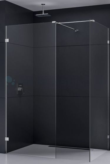 New Trendy Eventa kabina prysznicowa 140x90 cm Walk-In szkło przezroczyste  EXK-0236