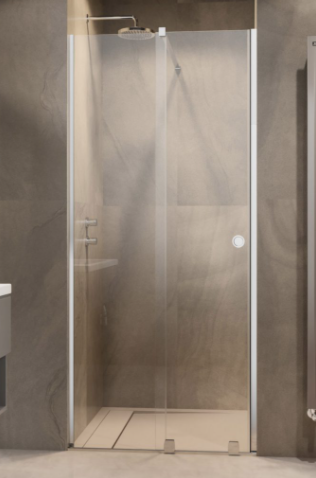 Radaway Furo DWJ RH Drzwi do wnęki 100 cm lewe (99-100,8 cm) profil chrom 10107492-01-01LU+10110510-01-01