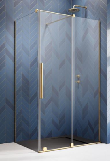 Radaway Furo KDJ Kabina przesuwna 120x120 cm front prawy profil złoty 10104622-09-01R+10110580-01-01+10113120-01-01