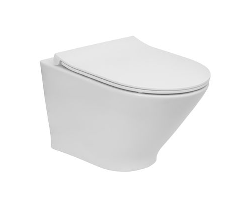 Roca Gap Round Compacto Miska WC podwieszana Rimless 35,5x48x40 cm Supraglaze A3460NBS00