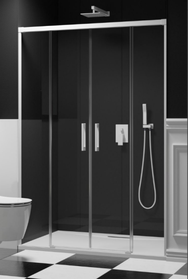 Radaway Idea White DWD Drzwi prysznicowe 170 cm (168,5-171,5 cm) profil biały 387127-04-01