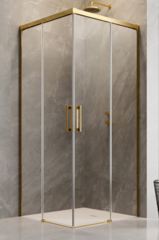 Radaway Idea KDD Kabina przesuwna 120Lx120R profil złoty 387064-09-01L+387064-09-01R