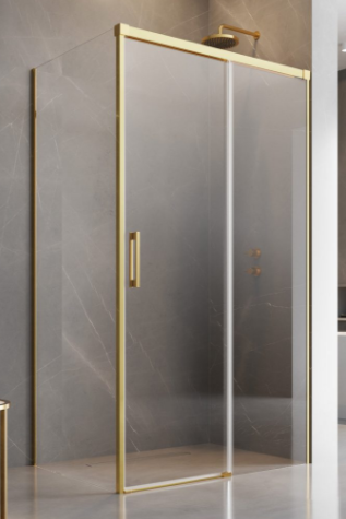 Radaway Idea KDJ Kabina przesuwna 100Rx100L cm profil złoty 387040-09-01R+387052-09-01L