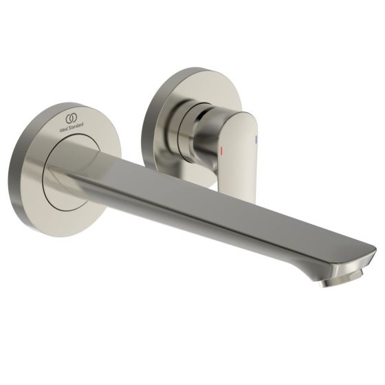 Ideal Standard Connect Air Bateria umywalkowa ścienna podtynkowa 225 mm srebro szczotkowane połysk A7009GN