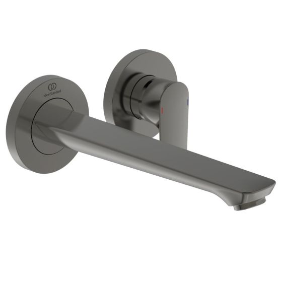 Ideal Standard Connect Air Bateria umywalkowa ścienna podtynkowa 225 mm szary magnetyczny połysk A7009A5