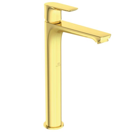 Ideal Standard Connect Air Bateria umywalkowa wysoka bez korka, złoto szczotkowane połysk A7027A2