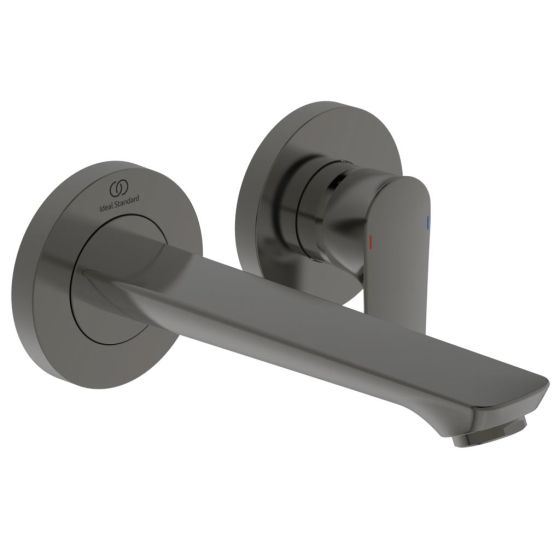 Ideal Standard Connect Air Bateria umywalkowa ścienna podtynkowa 185 mm szary magnetyczny połysk A7029A5