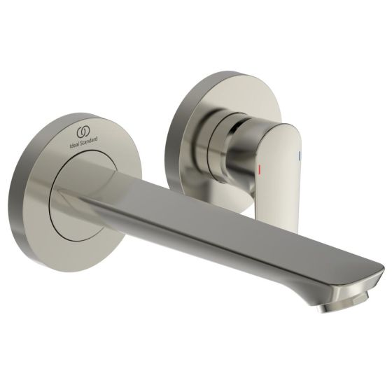 Ideal Standard Connect Air Bateria umywalkowa ścienna podtynkowa 185 mm srebro szczotkowane połysk A7029GN