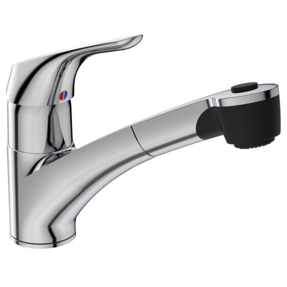Ideal Standard Cerasprint Bateria kuchenna stojąca z wyciąganą wylewką, do niskiego ciśnienia B5349AA