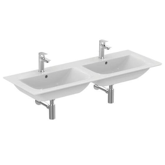 Ideal Standard Connect Air Umywalka podwójna 124 cm z powierzchniami bocznymi E027301