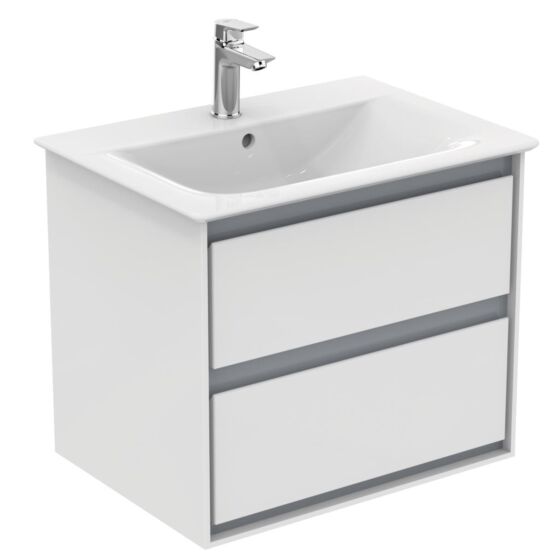 Ideal Standard Connect Air Szafka podumywalkowa 60 cm biały lakier/jasnoszary mat E0818KN