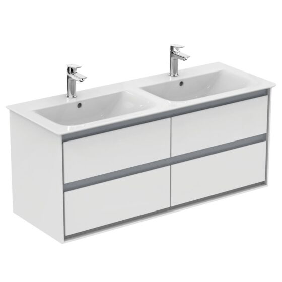 Ideal Standard Connect Air Szafka podumywalkowa 120 cm biały lakier/jasnoszary mat E0822KN