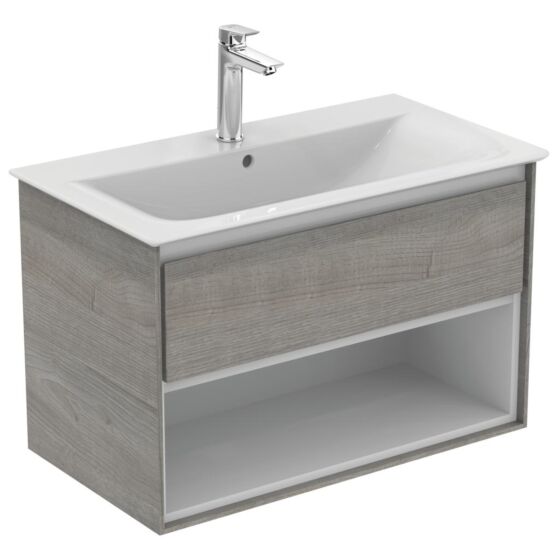 Ideal Standard Connect Air Szafka pod umywalkę 80 cm jasnoszare drewno E0827PS
