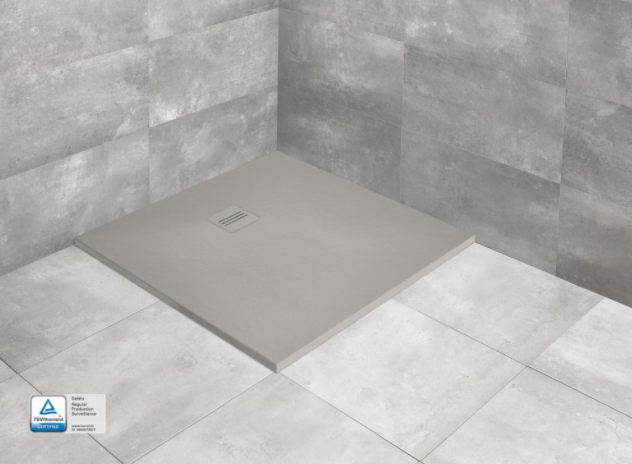 Radaway Kyntos C Brodzik kwadratowy 100x100 cm Cemento HKC100100-74