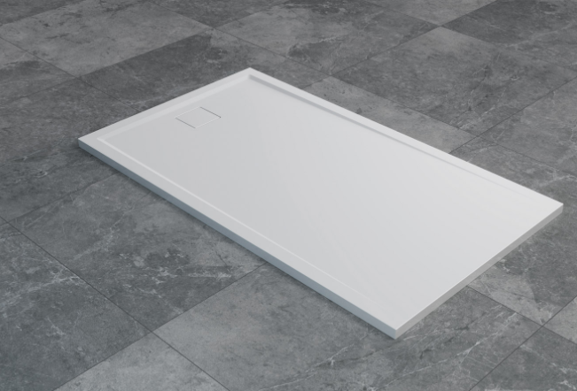 Ronal - Sanswiss Livada Brodzik konglomeratowy prostokątny 80x140 cm biały W20AS08014004