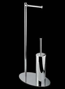 Bagno&Associati Stojak na papier szczotka WC chrom LL633