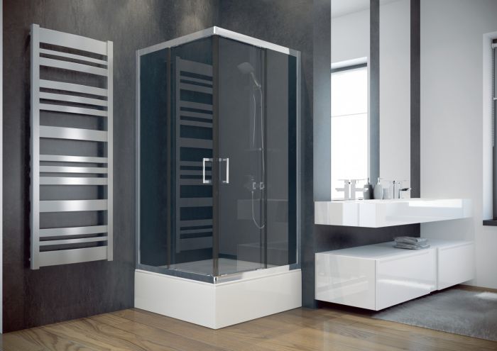 Besco Modern Kabina prysznicowa 90x90x165 cm szkło przejrzyste MK-90-165-C